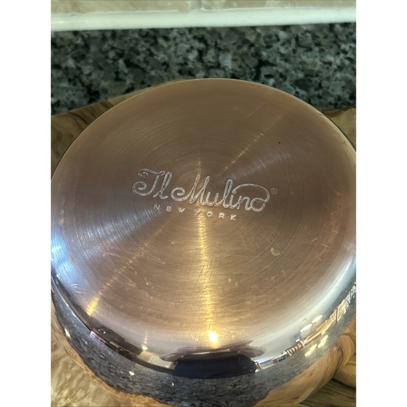 Il Mulino New York 1.5 Quart Stainless Copper Saucepan Pot No Lid - Picture 5 of 5